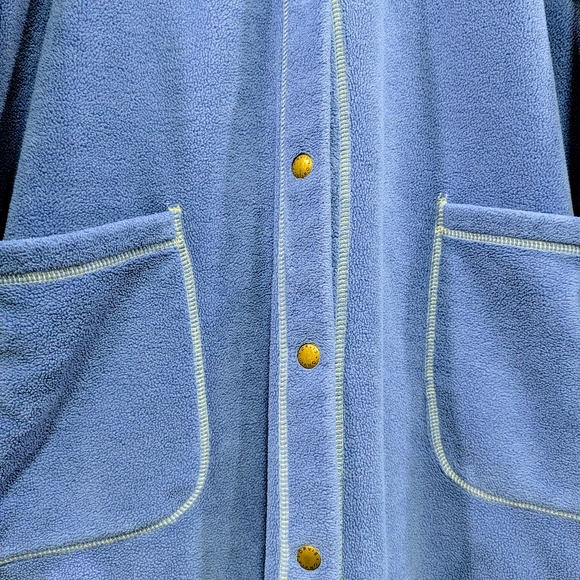 Vintage Orvis Housecoat Blue Large - Picture 4 of 5